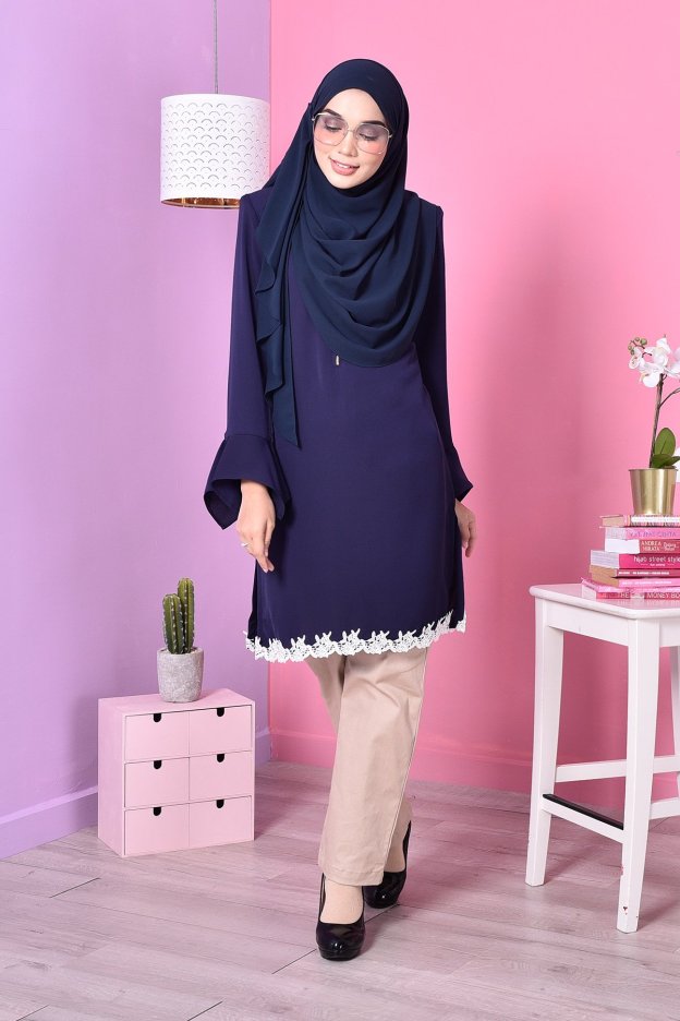 Blouse Lace Fenty - Blue