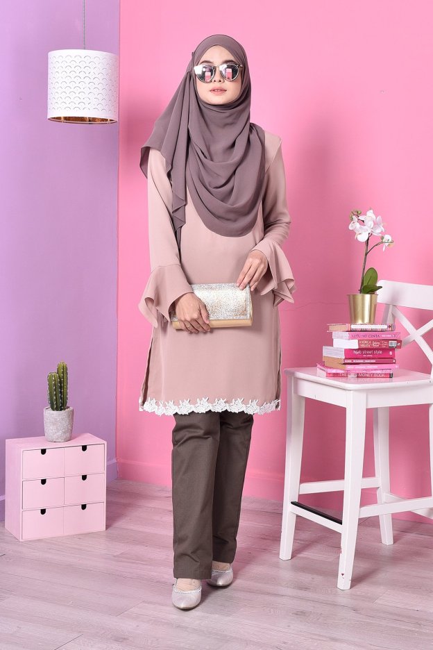Blouse Lace Fenty - Brown