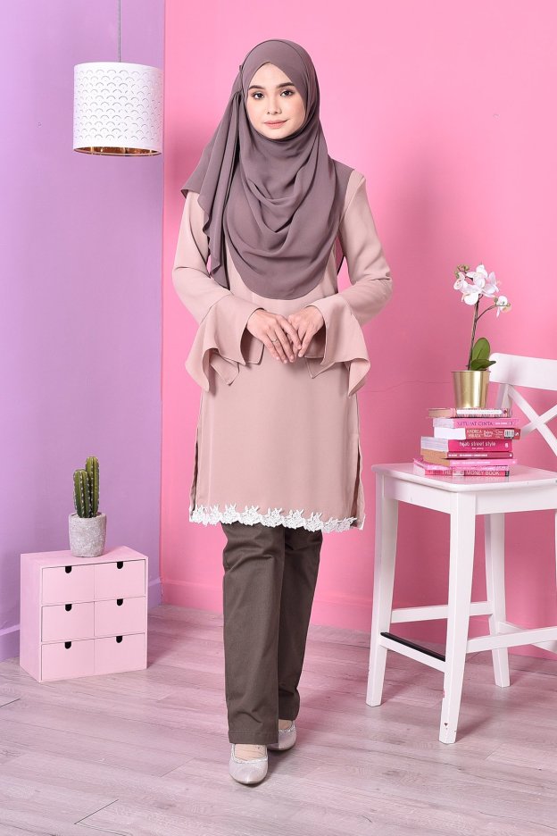 Blouse Lace Fenty - Brown