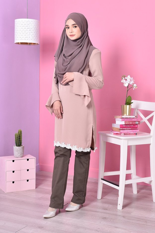 Blouse Lace Fenty - Brown