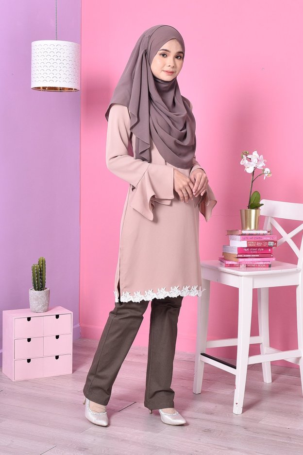 Blouse Lace Fenty - Brown