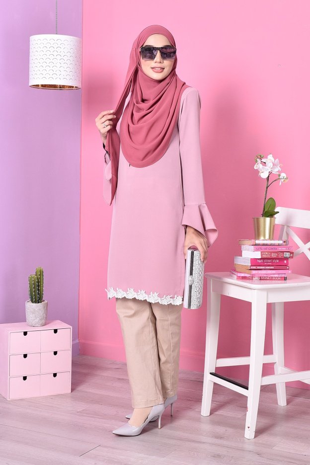 Blouse Lace Fenty - Pink
