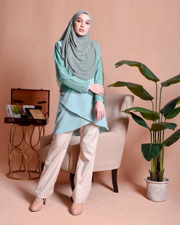 Blouse Lace Hanaa - Grass Green