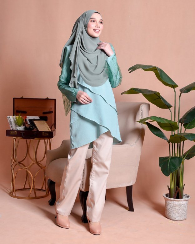Blouse Lace Hanaa - Grass Green