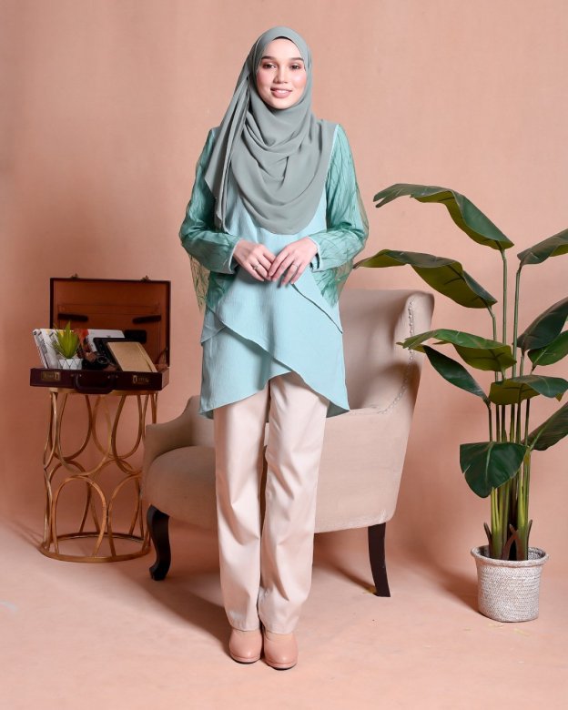 Blouse Lace Hanaa - Grass Green