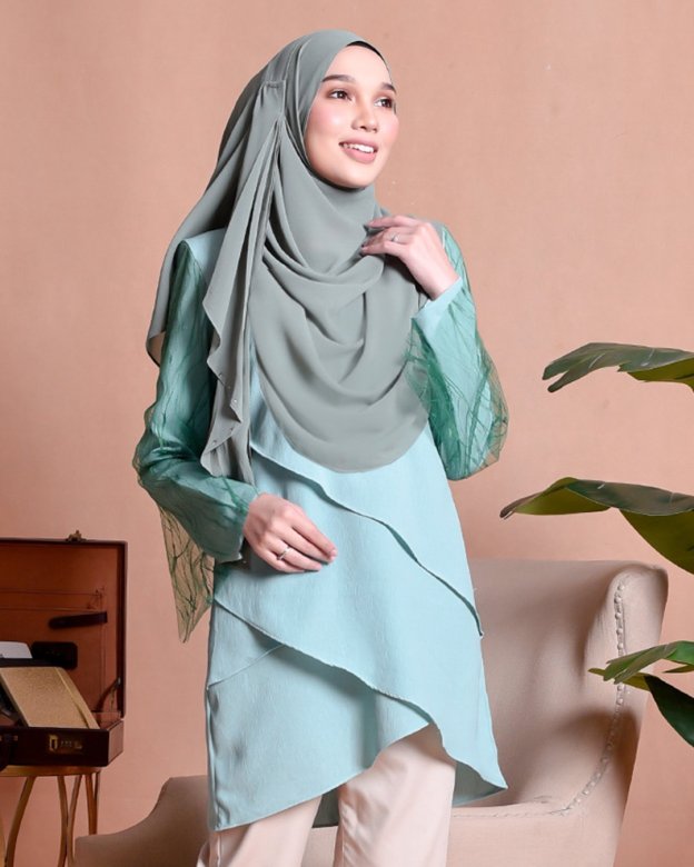 Blouse Lace Hanaa - Grass Green