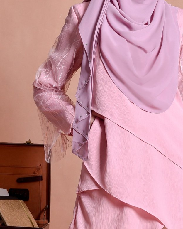 Blouse Lace Hanaa - Ultra Pink