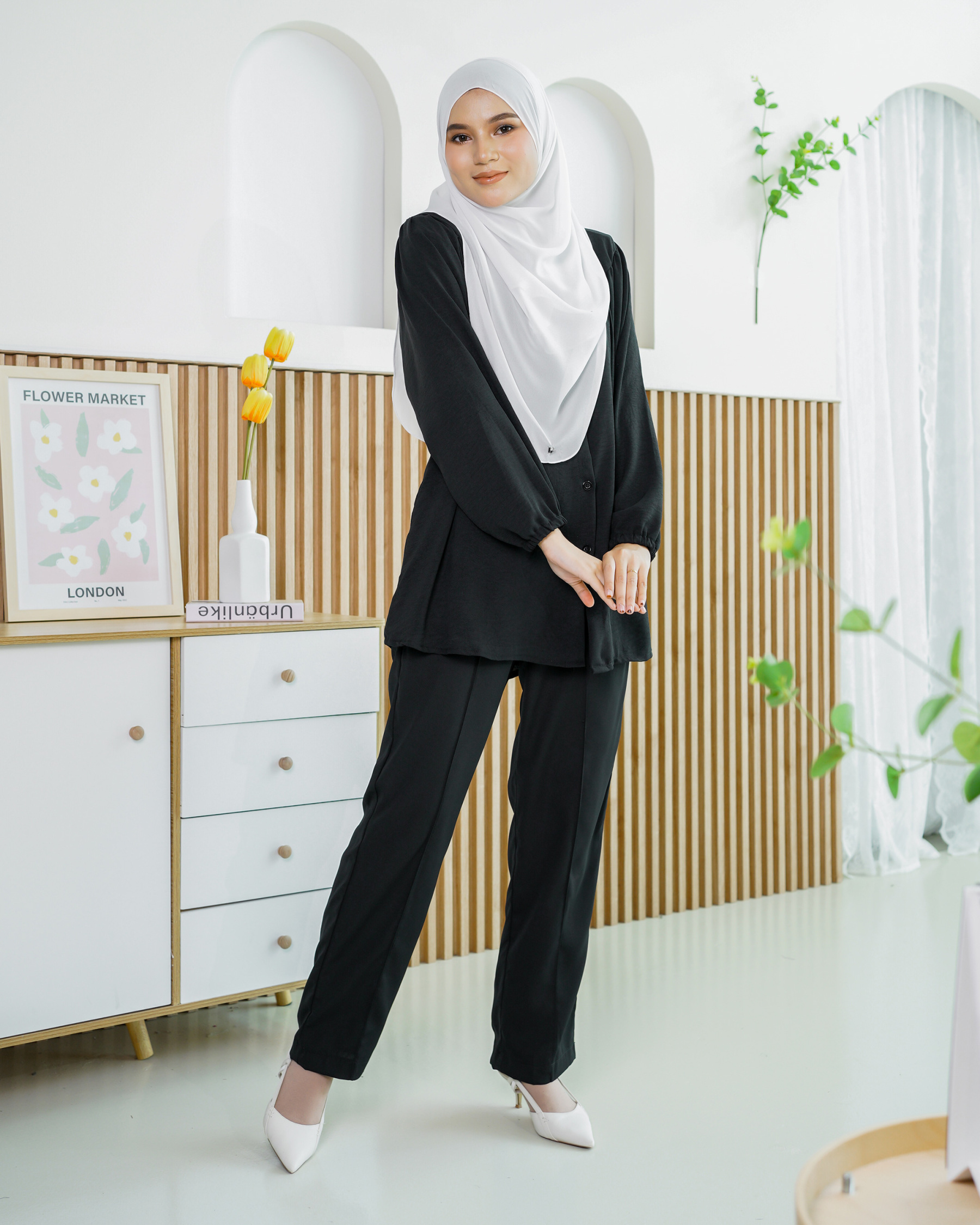 Blouse Leria Laluna X MCC - Matte Black