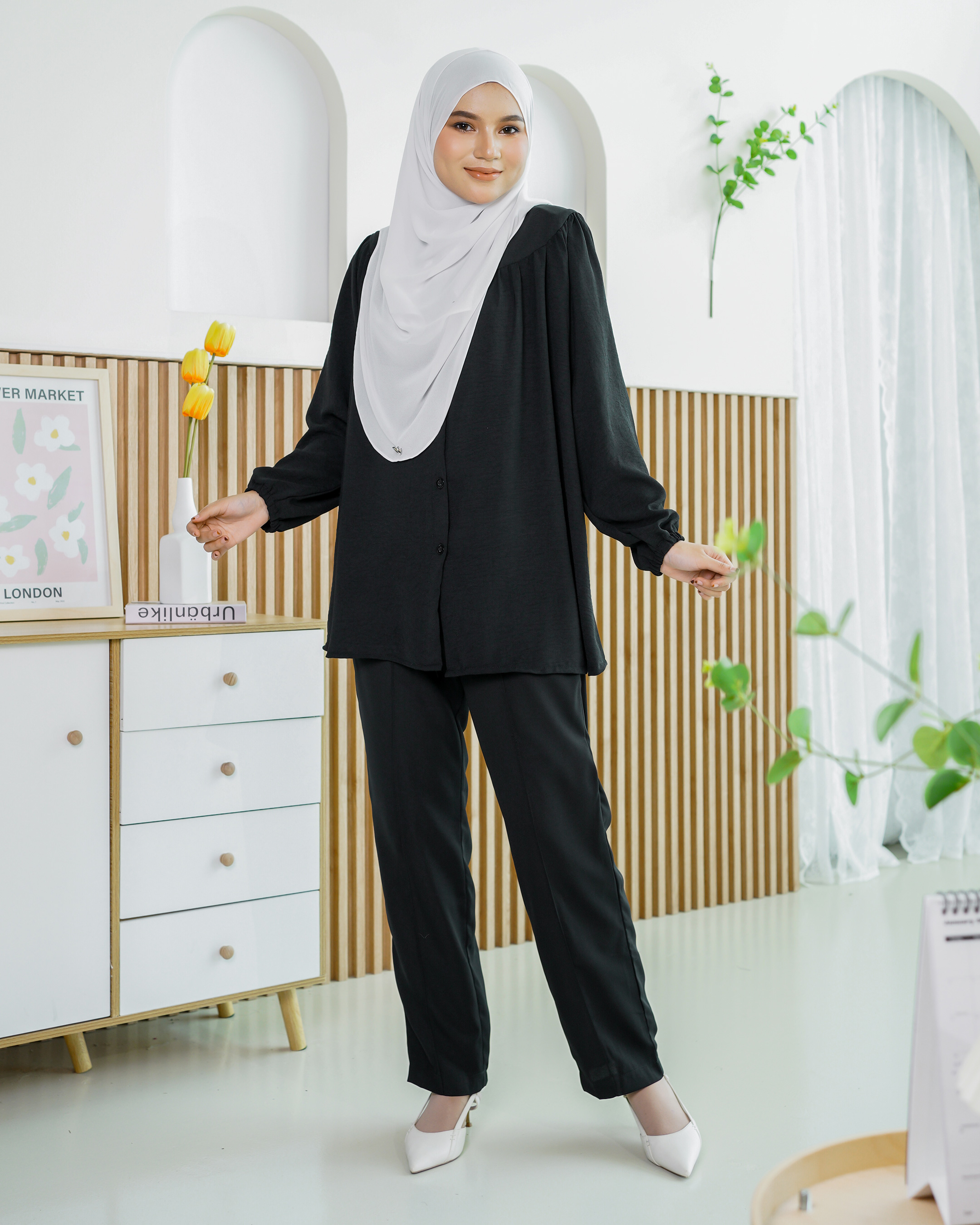 Blouse Leria Laluna X MCC - Matte Black