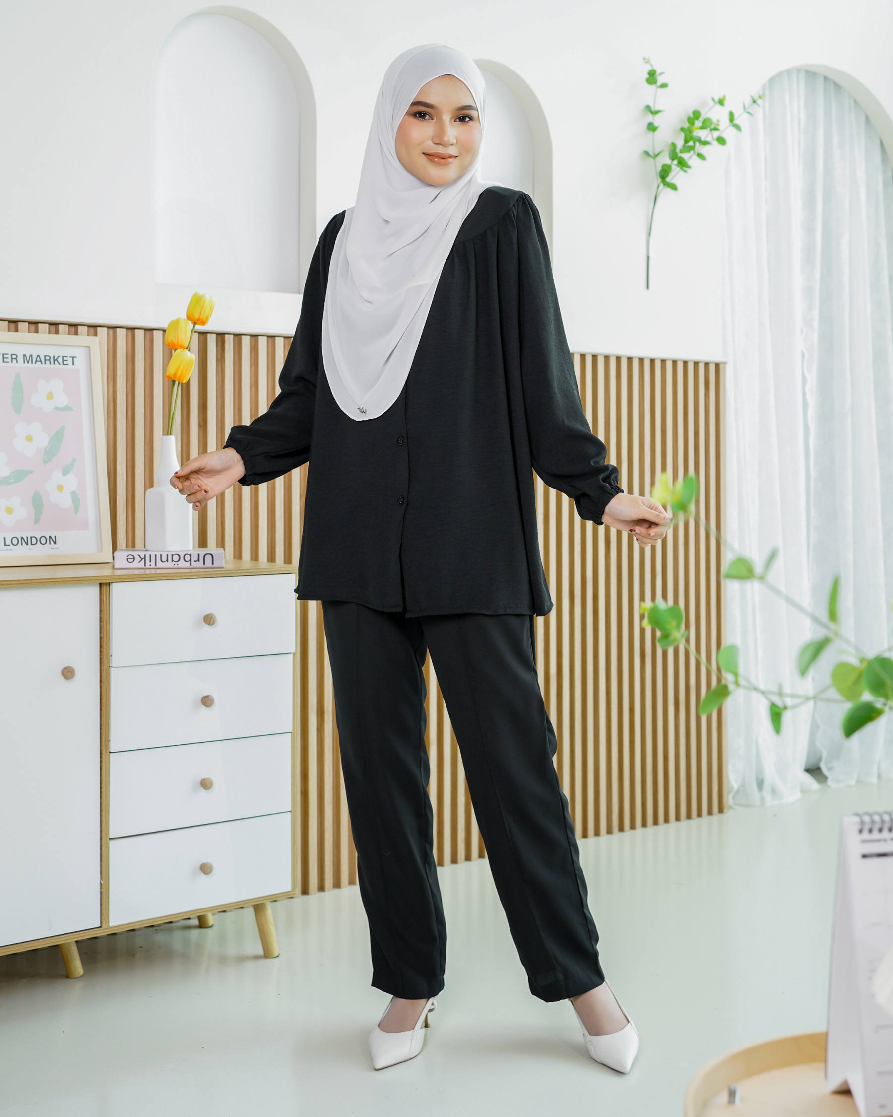 Blouse Leria Laluna X MCC - Matte Black