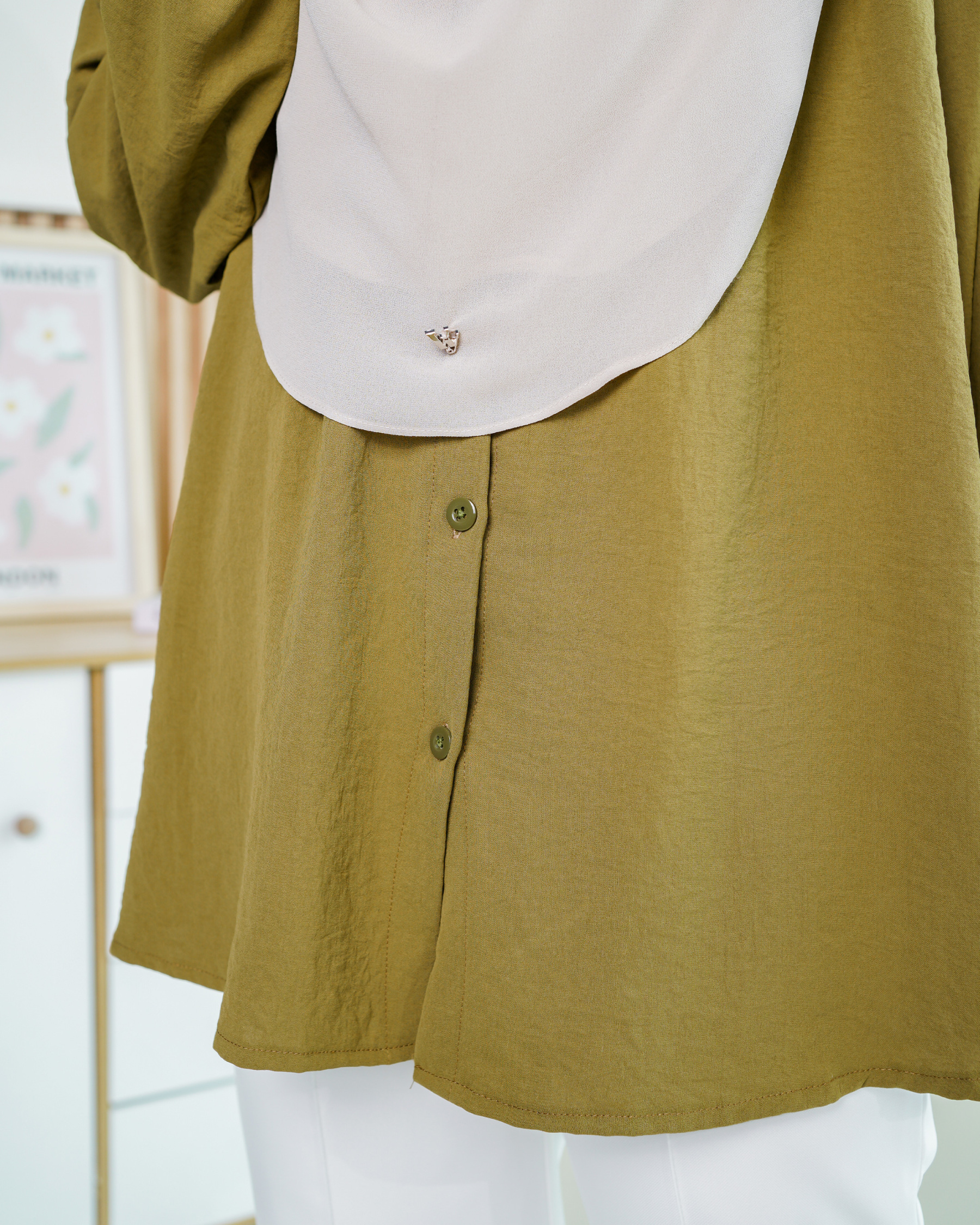 Blouse Leria Laluna X MCC - Olive Green