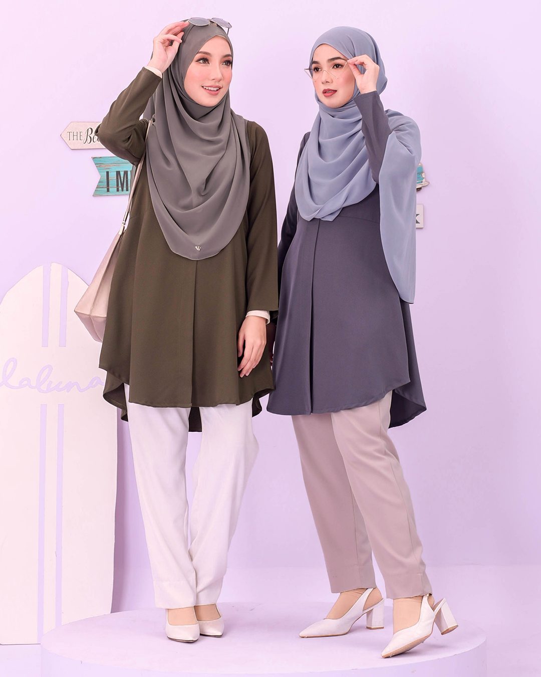 Blouse Louiney Laluna X MCC - Pebble Grey