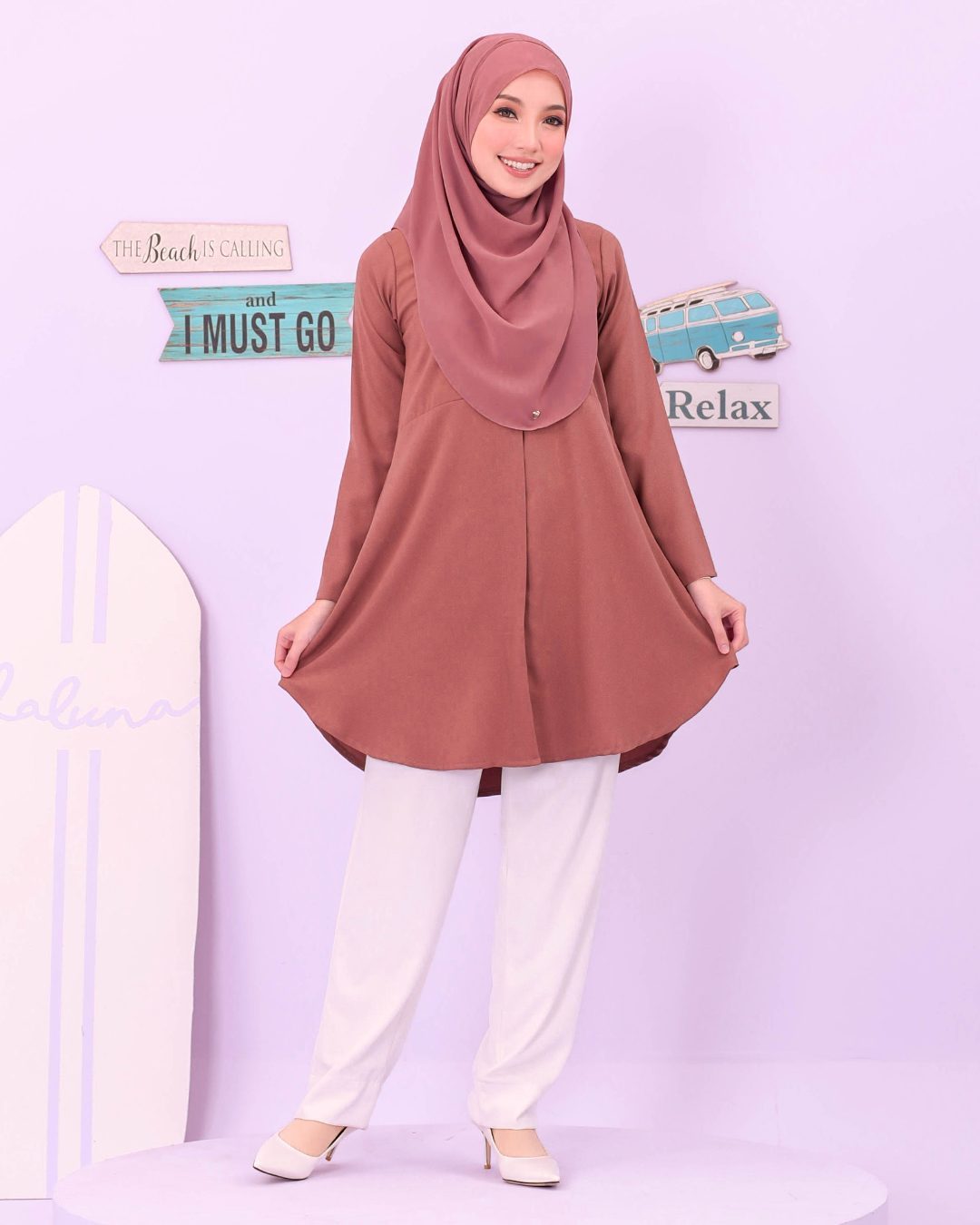 Blouse Louiney Laluna X MCC - Dusty Mauvelous