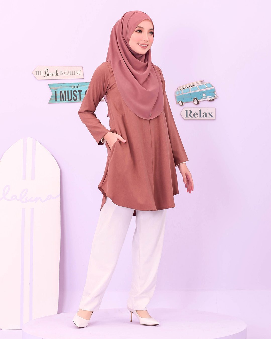 Blouse Louiney Laluna X MCC - Dusty Mauvelous