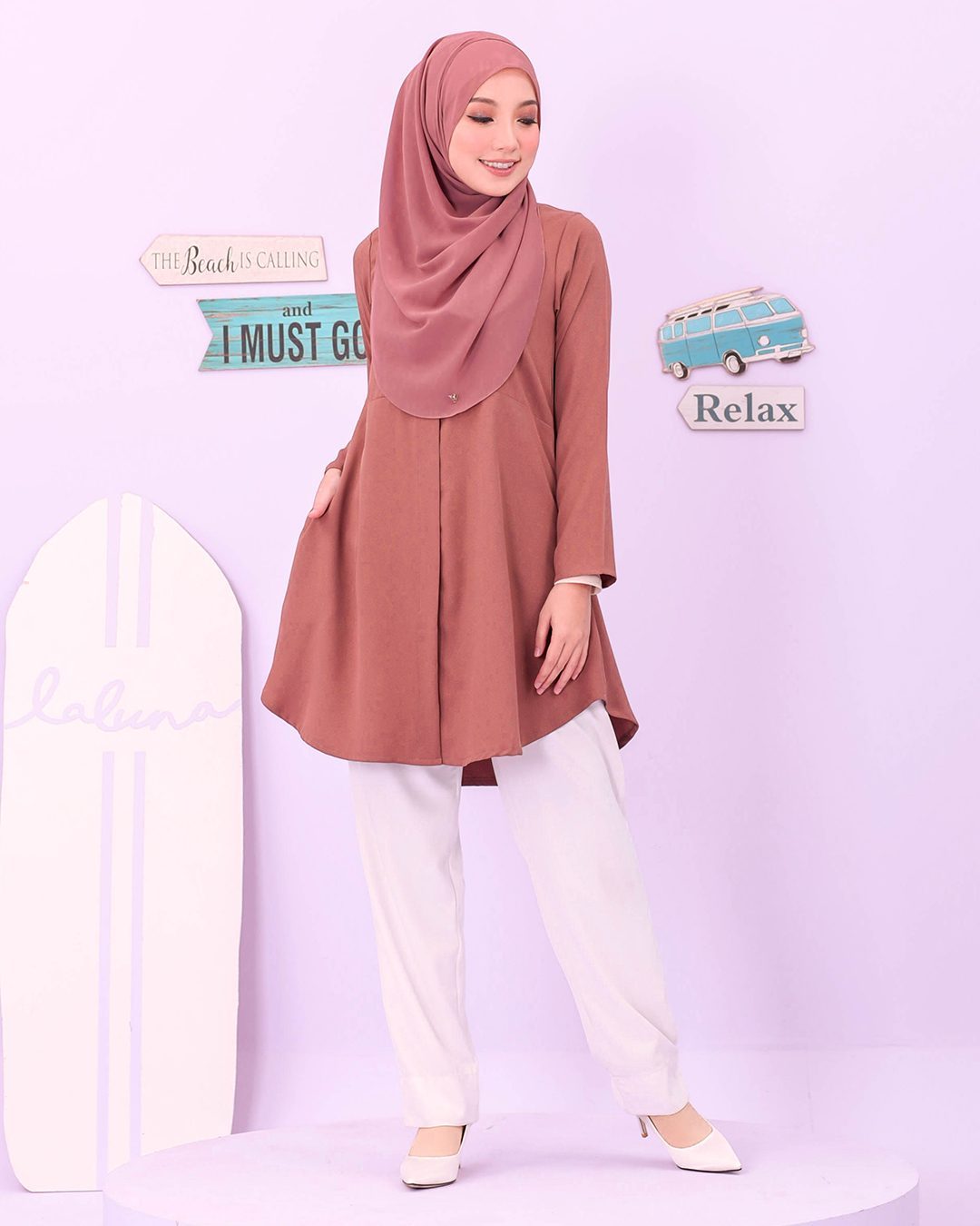 Blouse Louiney Laluna X MCC - Dusty Mauvelous