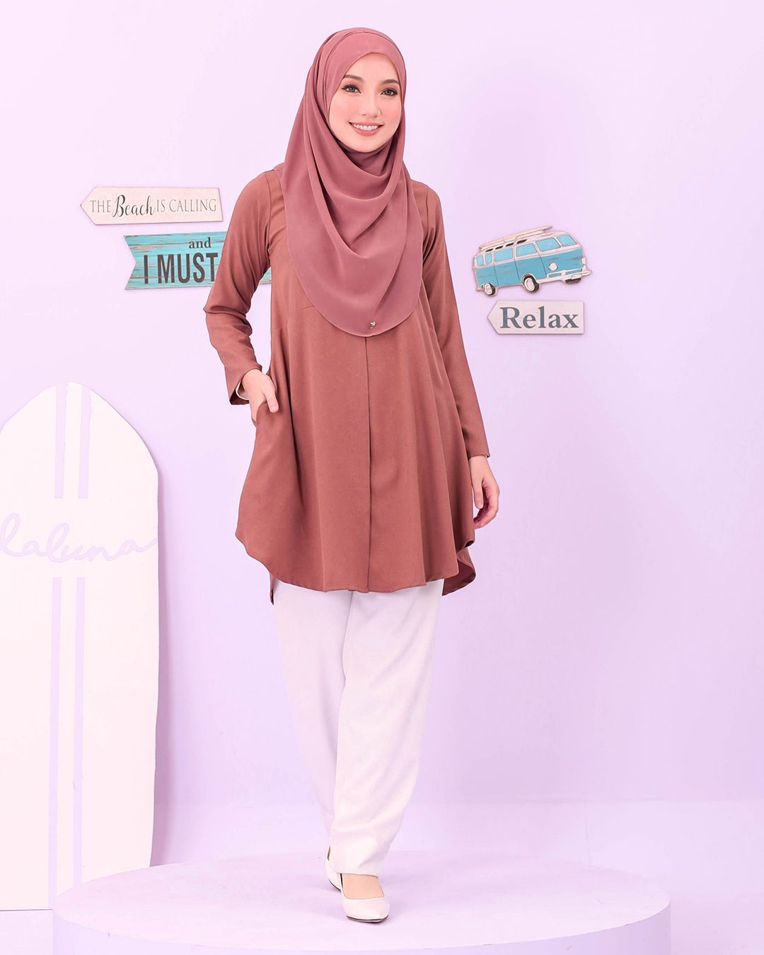 Blouse Louiney Laluna X MCC - Dusty Mauvelous
