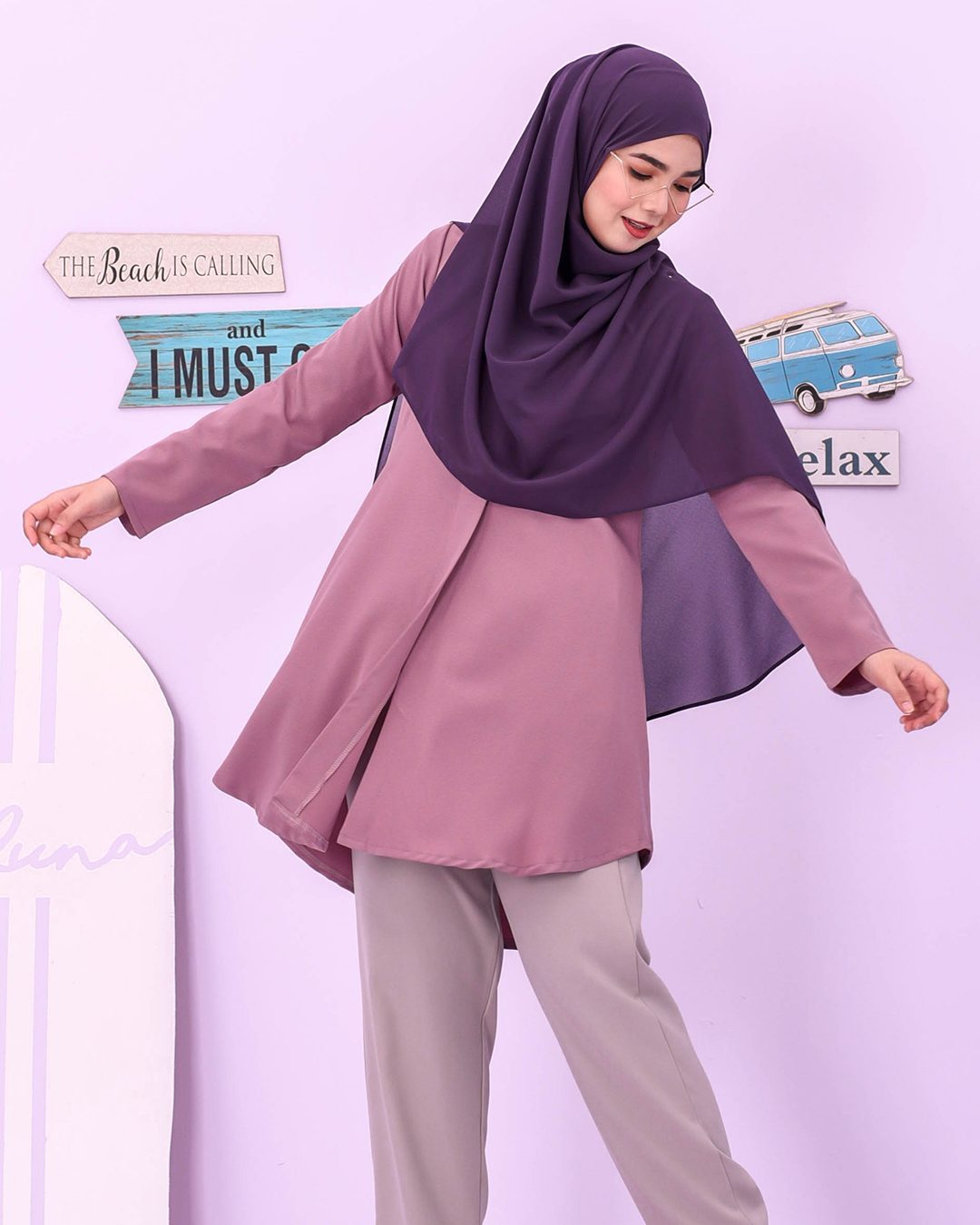 Blouse Louiney Laluna X MCC - Lilac Purple