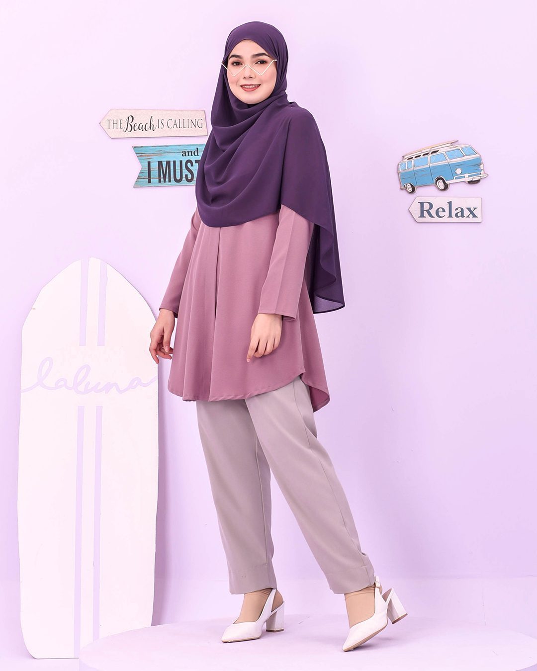 Blouse Louiney Laluna X MCC - Lilac Purple