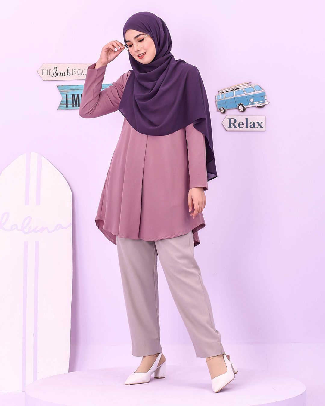 Blouse Louiney Laluna X MCC - Lilac Purple