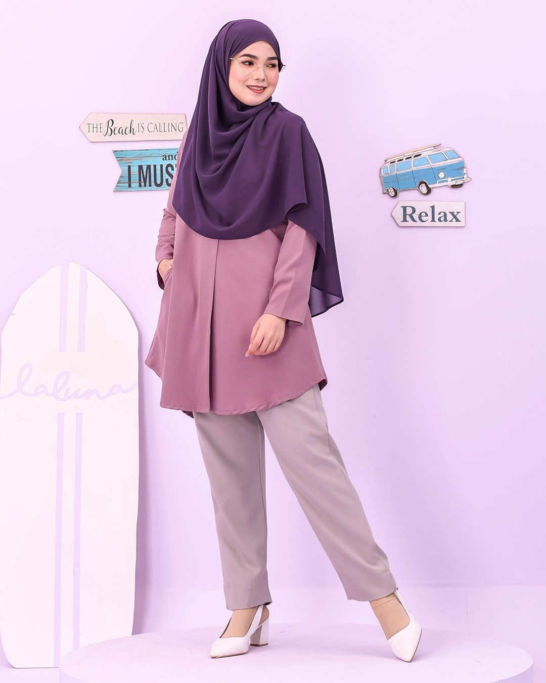 Blouse Louiney Laluna X MCC - Lilac Purple