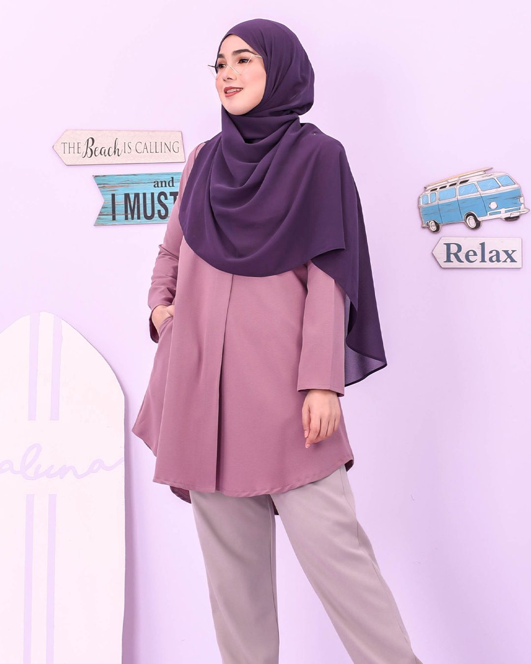 Blouse Louiney Laluna X MCC - Lilac Purple