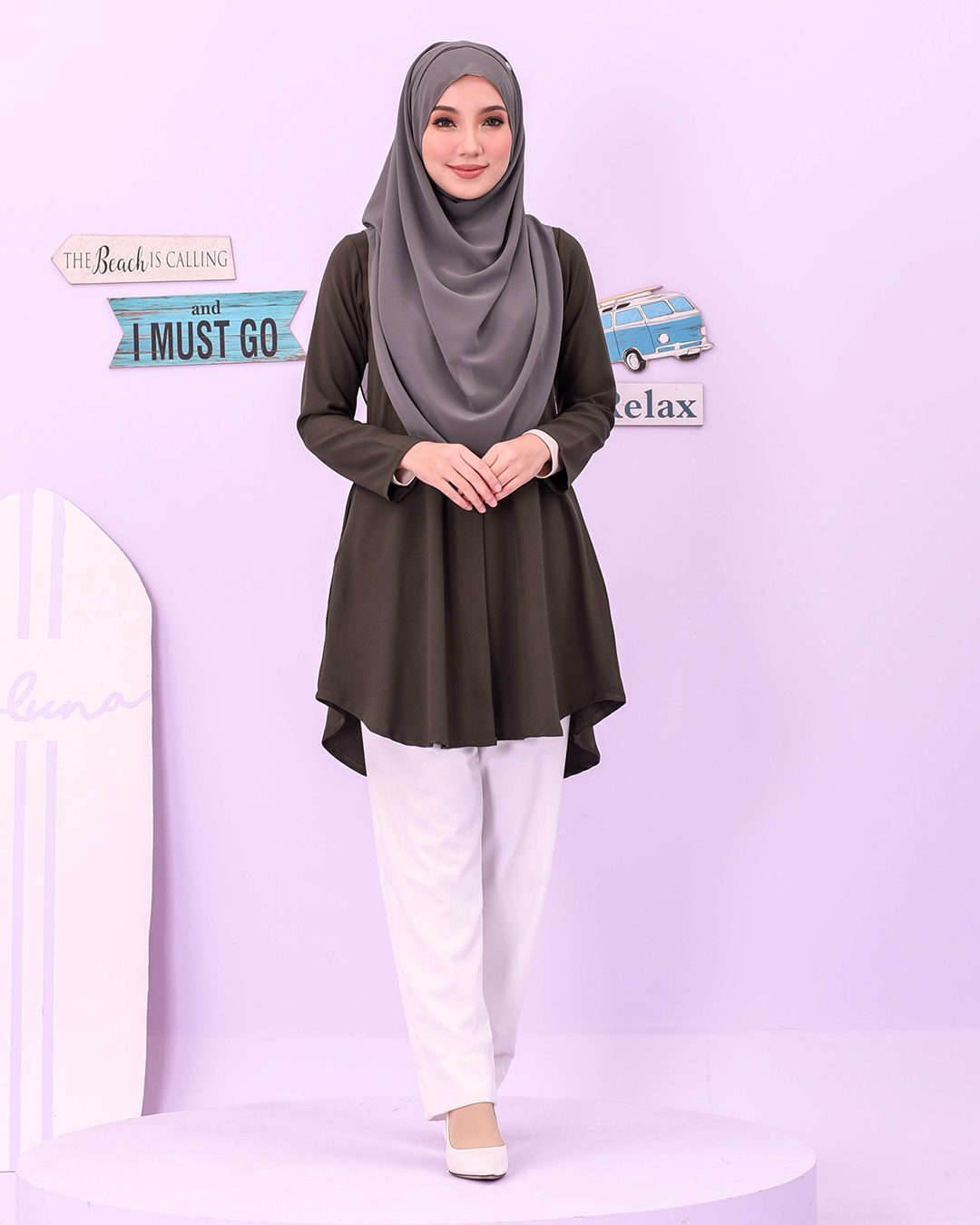 Blouse Louiney Laluna X MCC - Olive