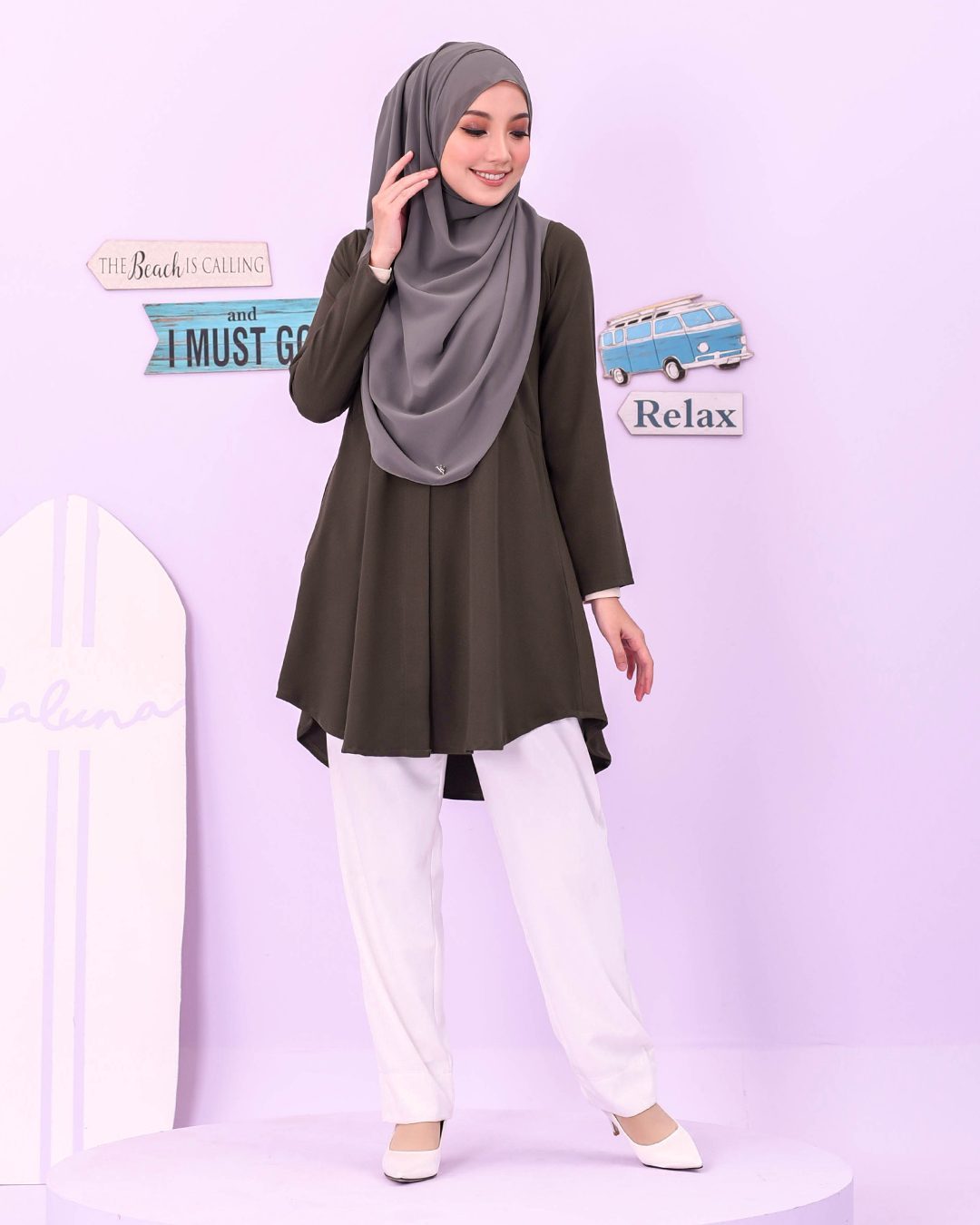 Blouse Louiney Laluna X MCC - Olive