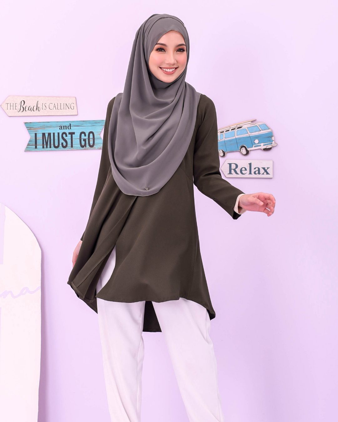 Blouse Louiney Laluna X MCC - Olive
