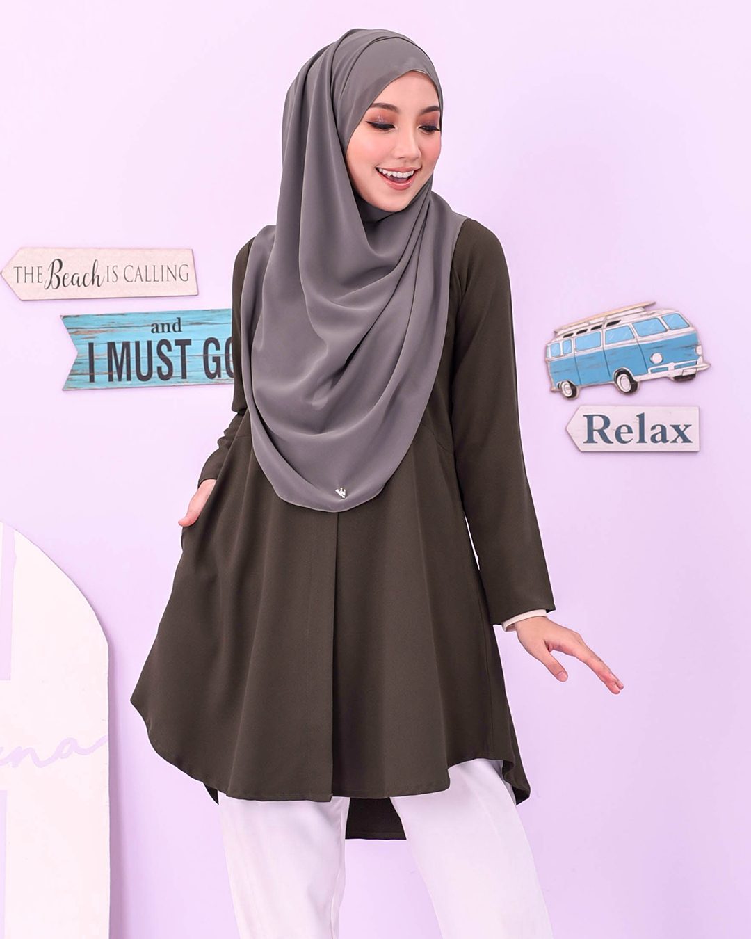 Blouse Louiney Laluna X MCC - Olive