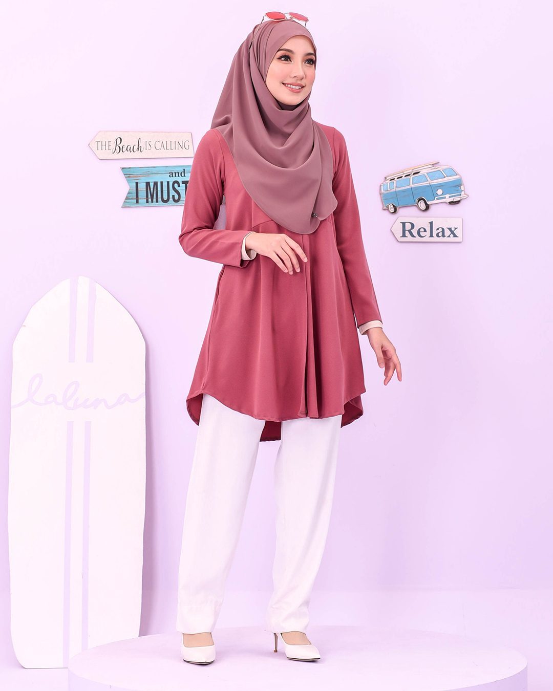 Blouse Louiney Laluna X MCC - Sweet Coral