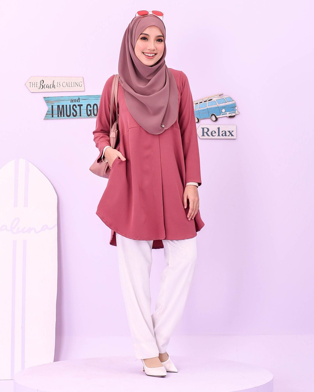 Blouse Louiney Laluna X MCC - Sweet Coral