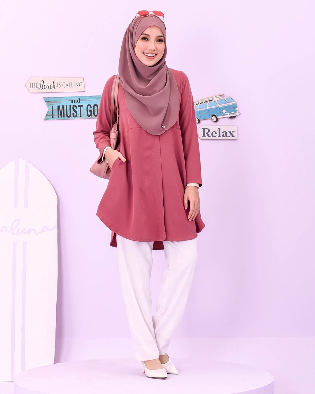 Blouse Louiney Laluna X MCC - Sweet Coral
