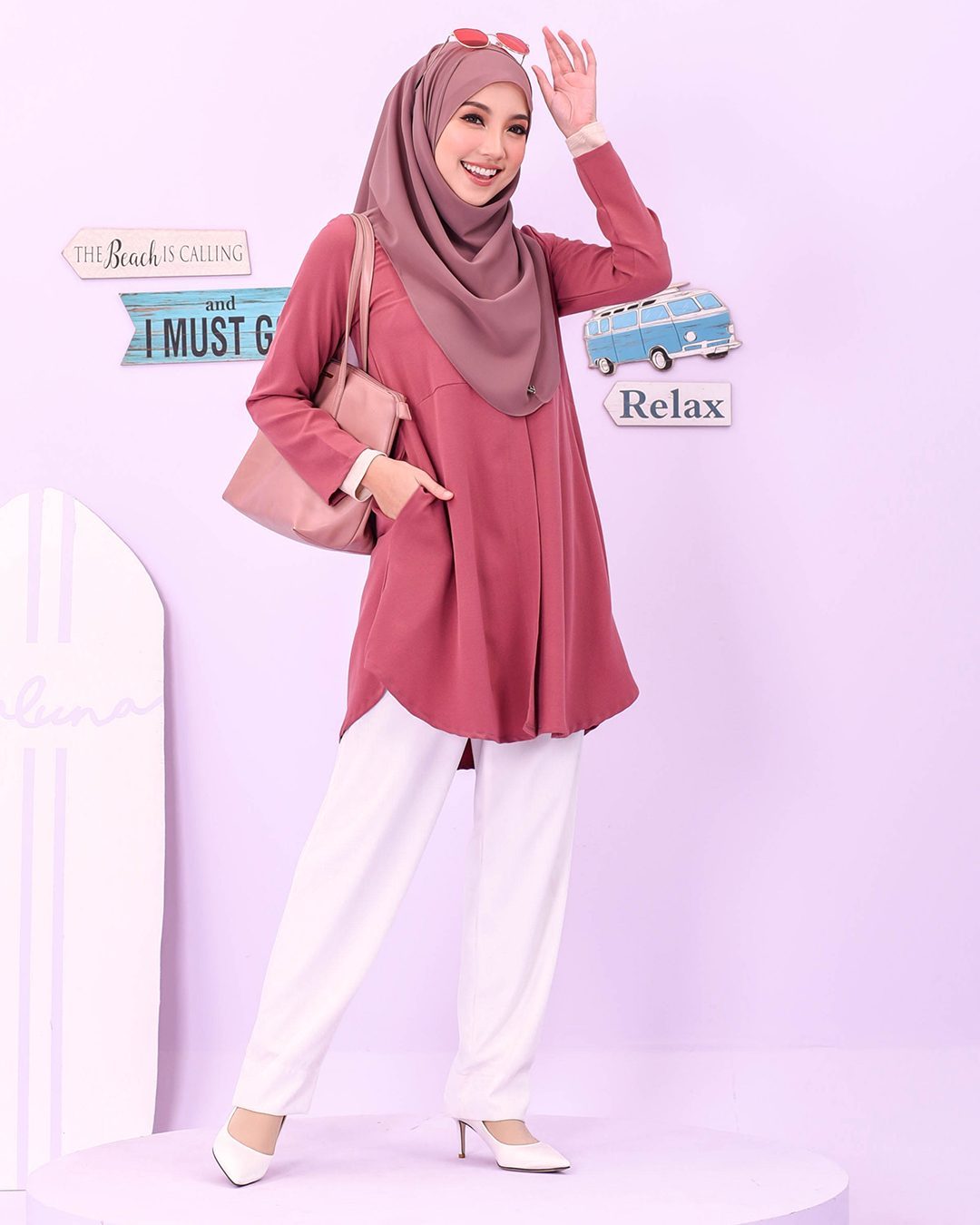 Blouse Louiney Laluna X MCC - Sweet Coral