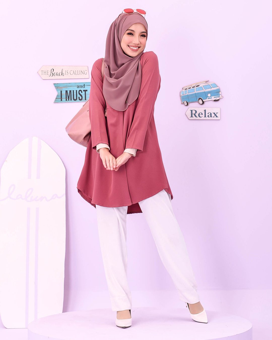 Blouse Louiney Laluna X MCC - Sweet Coral