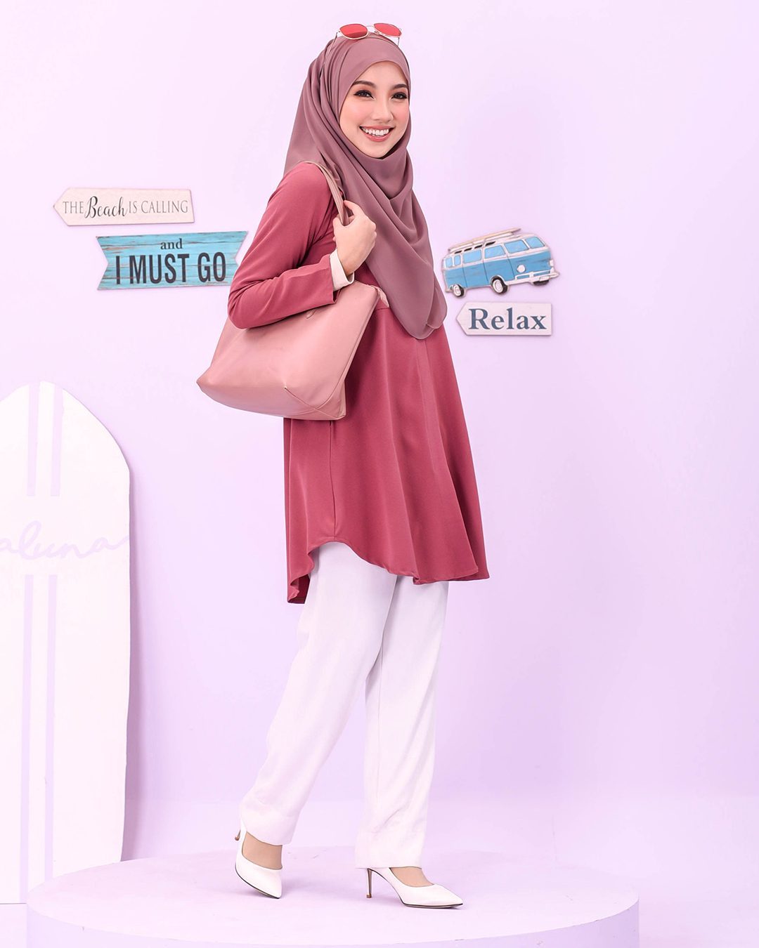 Blouse Louiney Laluna X MCC - Sweet Coral