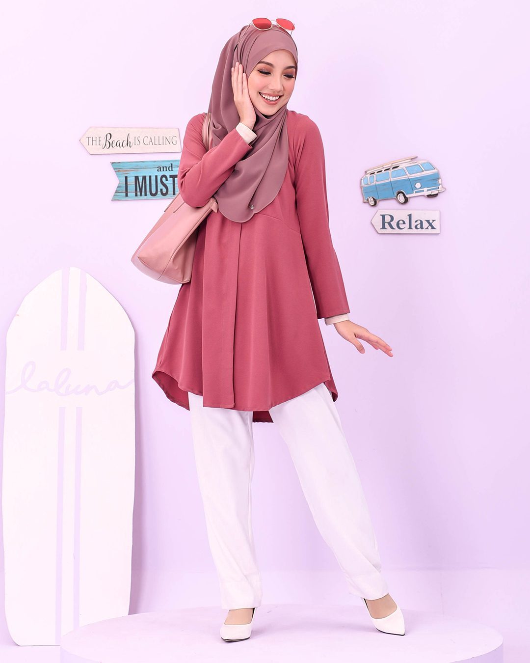 Blouse Louiney Laluna X MCC - Sweet Coral