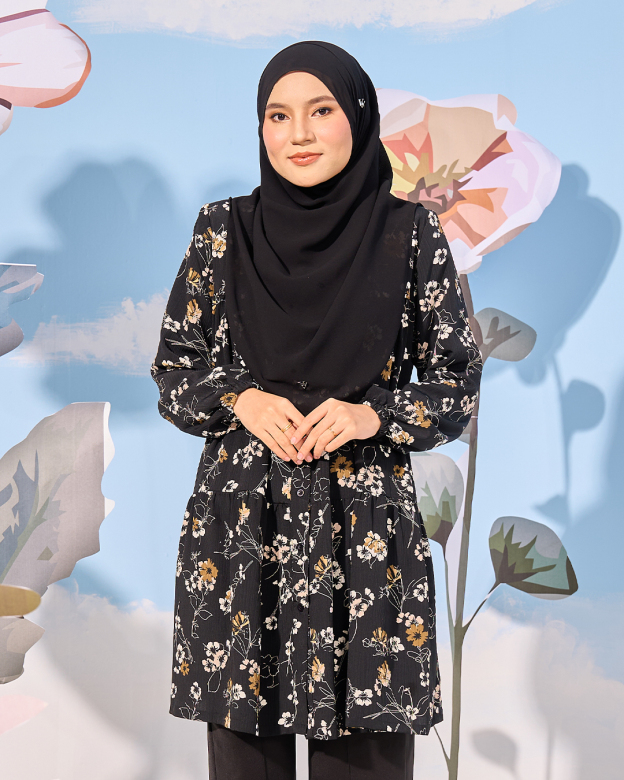Blouse Luna Laluna X MCC - Black Margarita