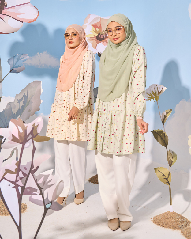 Blouse Luna Laluna X MCC - Minty Green