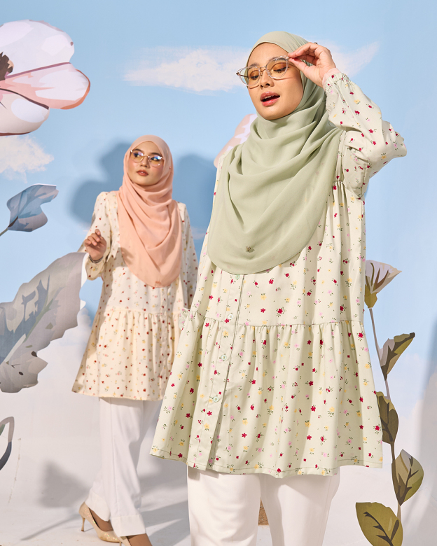 Blouse Luna Laluna X MCC - Minty Green
