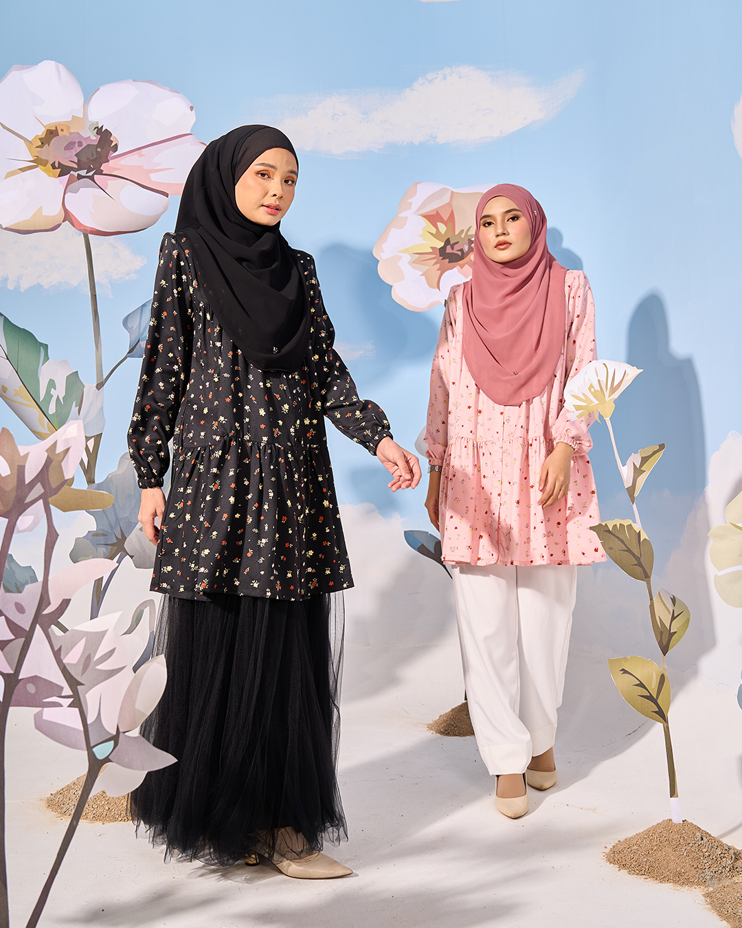 Blouse Luna Laluna X MCC - Black Velvet