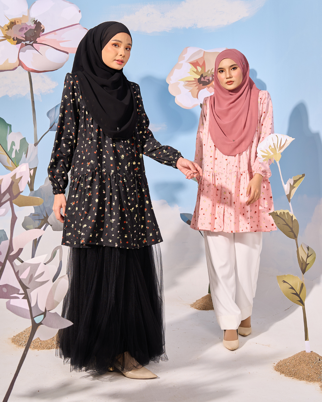 Blouse Luna Laluna X MCC - Macaroon Pink