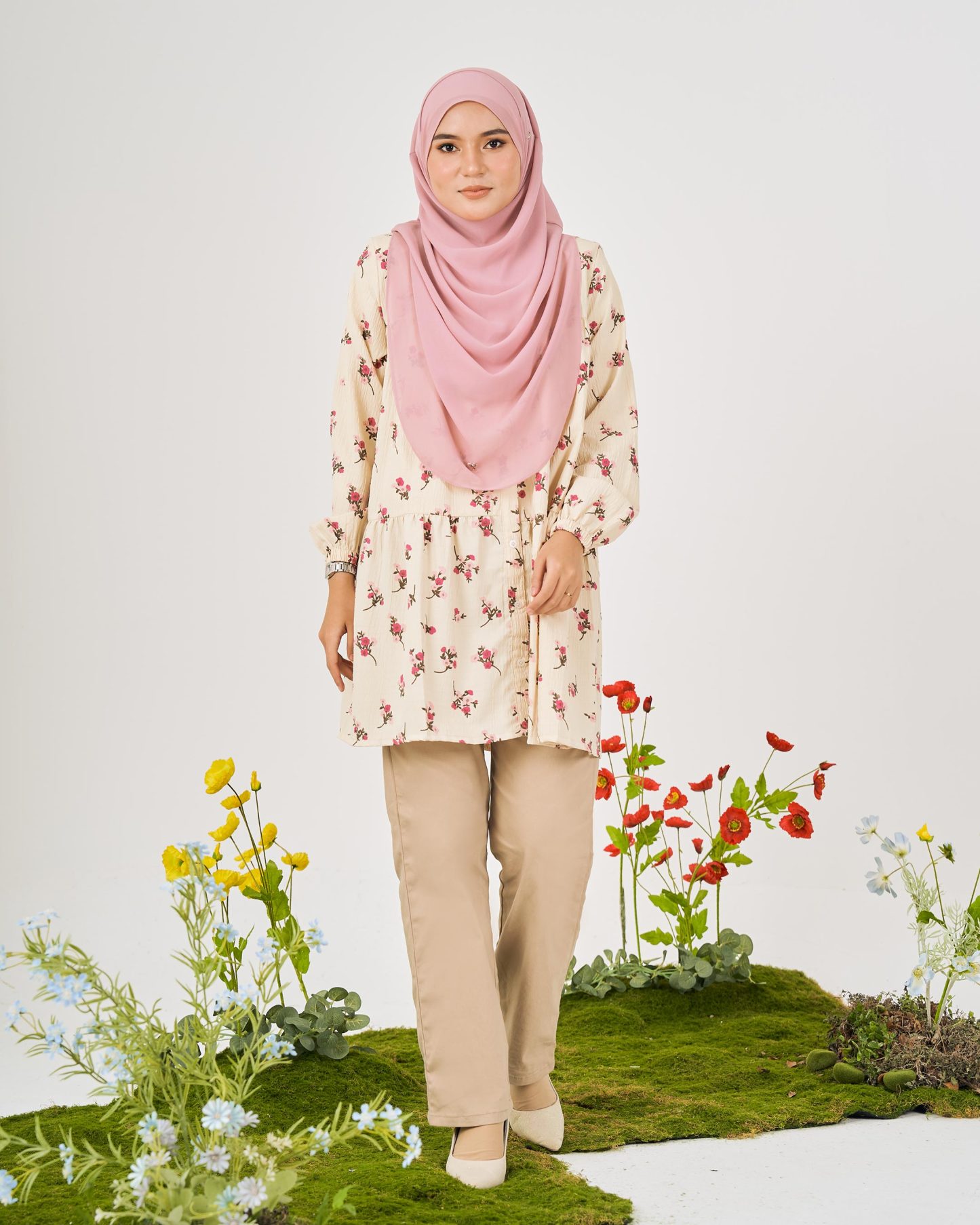 Blouse Luna Laluna X MCC - Creamy Vanilla