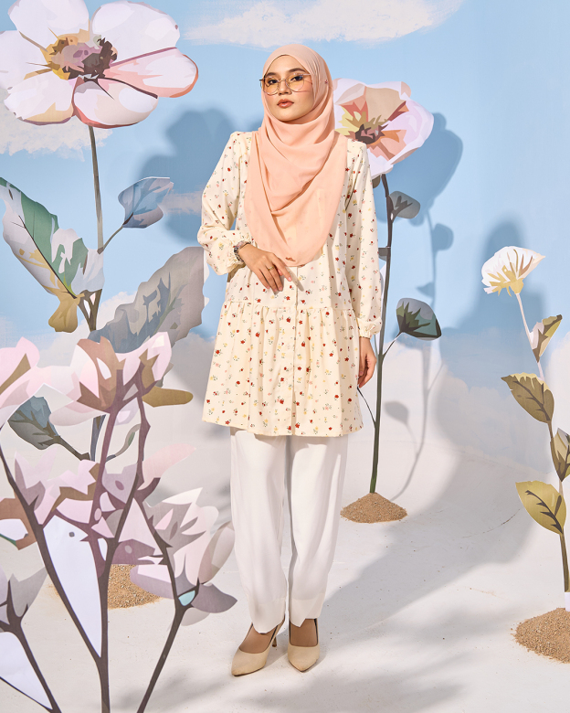 Blouse Luna Laluna X MCC - Creamy Vanilla