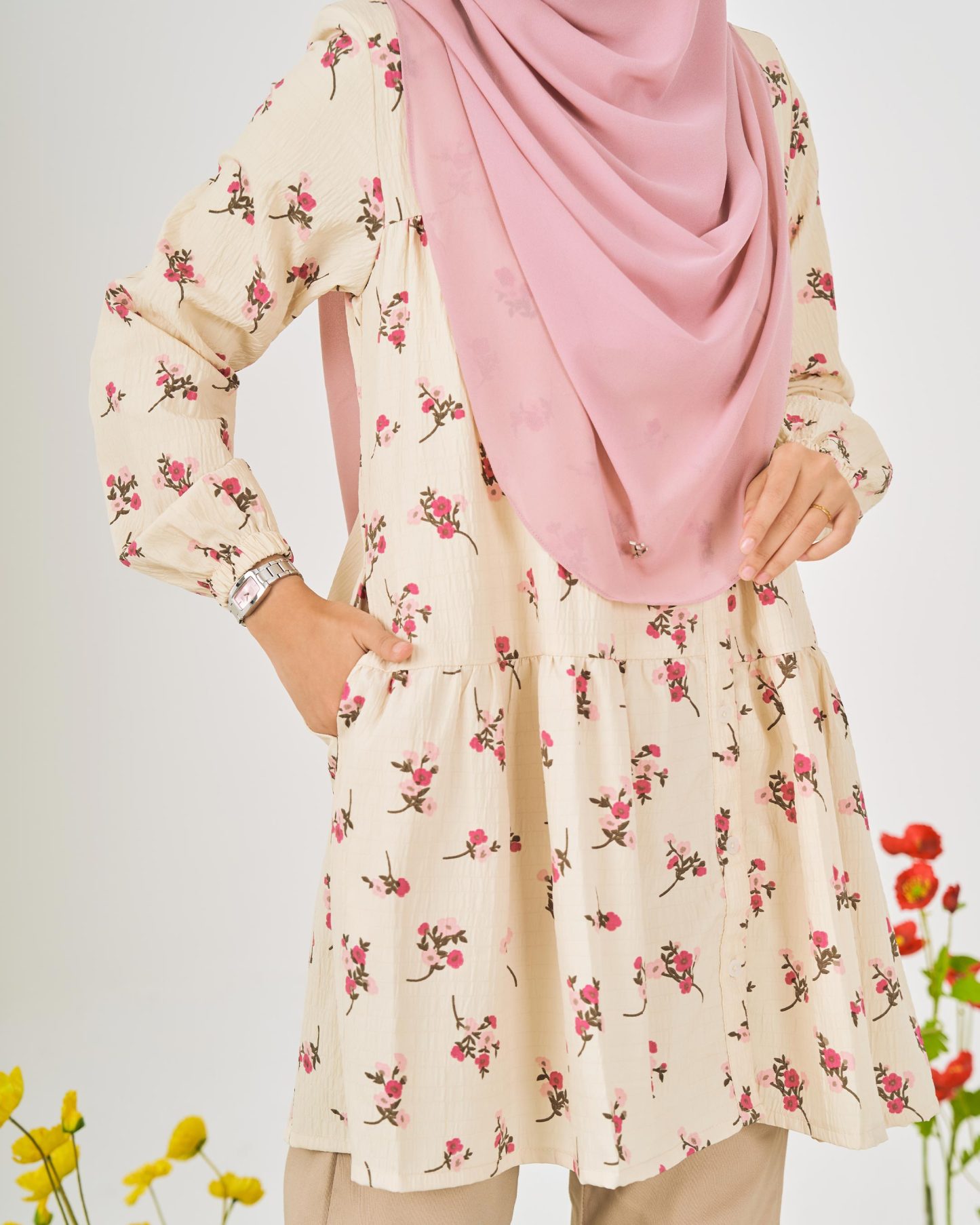 Blouse Luna Laluna X MCC - Creamy Vanilla