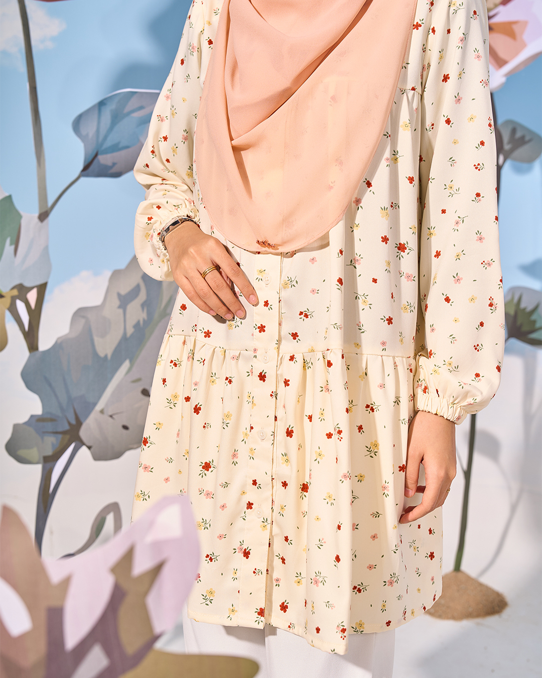 Blouse Luna Laluna X MCC - Creamy Vanilla