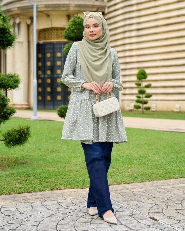 Blouse Luna Laluna X MCC – Dreamy Green