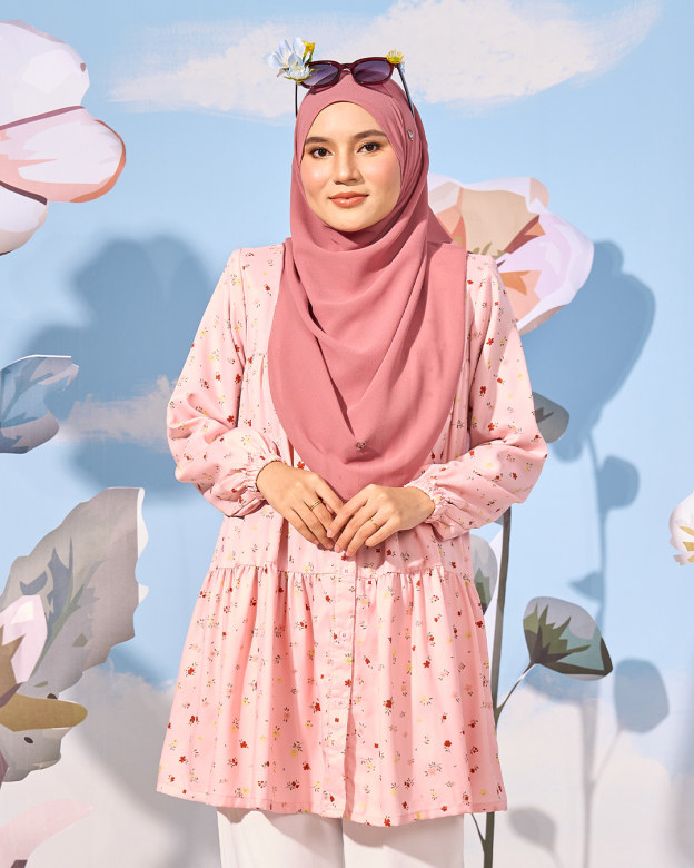 Blouse Luna Laluna X MCC - Macaroon Pink