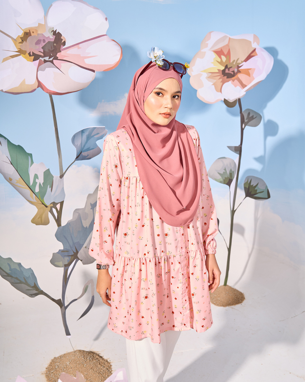 Blouse Luna Laluna X MCC - Macaroon Pink