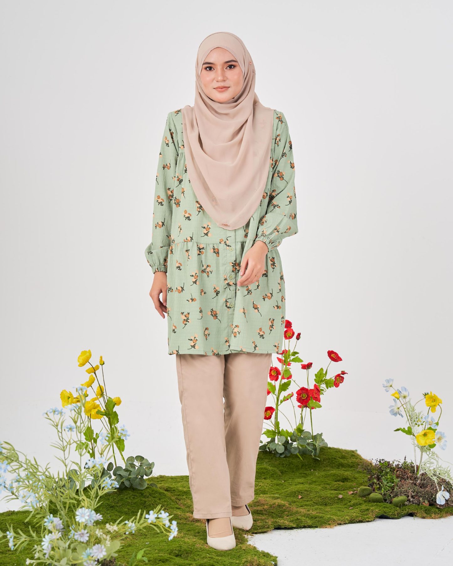 Blouse Luna Laluna X MCC - Mild Mint