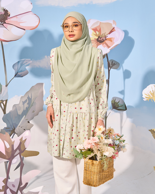 Blouse Luna Laluna X MCC - Minty Green